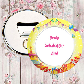 Gümüş Çerçeve Temalı Magnet Açacak