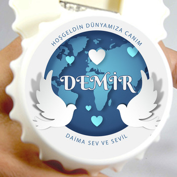 Güvercinler ve Dünya Kağıt Etkisi Temalı Magnet Açacak