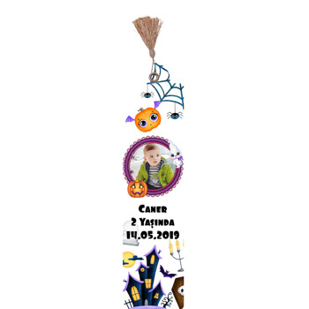 Halloween Boo Temalı Kitap Ayracı