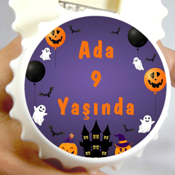 Halloween ile Hayaletler Temalı Kapak Şekilli Magnet Açacak