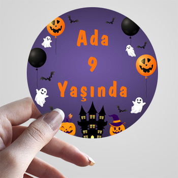 Halloween ile Hayaletler Temalı Sticker