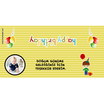 Happy Birthday Temalı Hediye Paketi