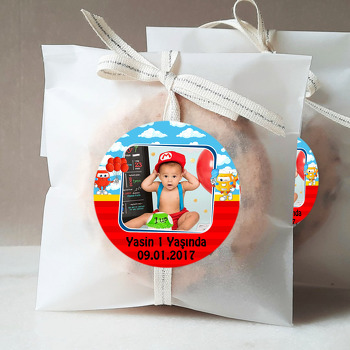 Harika Uçaklar Kırmızı Mavi Fon Temalı Sticker