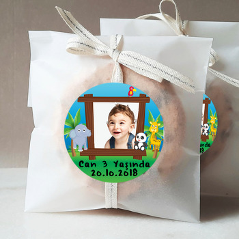Hayvanlar Alemi Temalı Resimli Sticker