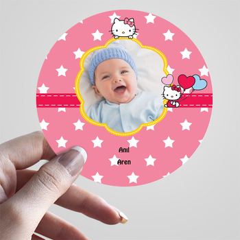 Hello Kitty Temalı Resimli Sticker