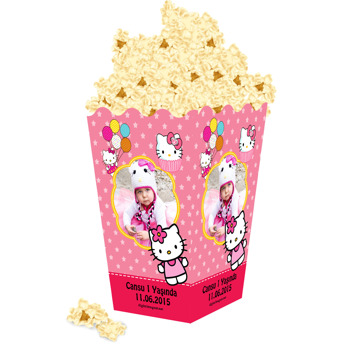 Hello Kity Temalı Popcorn Kutusu