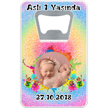 Holi Temalı Dikdörtgen Magnet Açacak