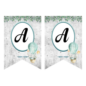 Hoşgeldin Bebek Fil Temalı Flama Banner