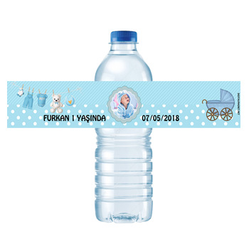 Hoşgeldin Bebek  Temalı Su Şişesi Etiketi
