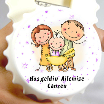 Hoşgeldin Kızım Aile Temalı Hoşgeldin Bebek Kapak Açacak