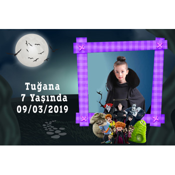 Hotel Transylvania Temalı Doğum Günü Magnet