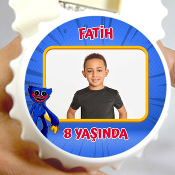 Huggy Wuggy Temalı Kapak Şekilli Magnet Açacak