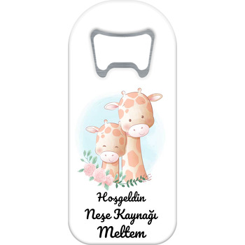 İkili Zürafa Temalı Uzun Magnet Açacak