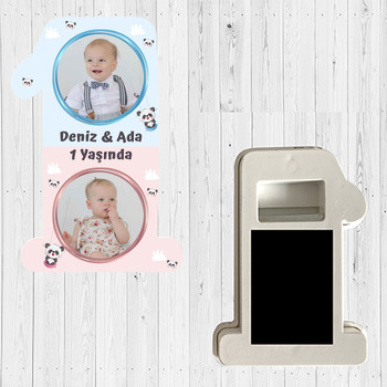 İkiz Panda Temalı Doğum Günü Magnet Açacak