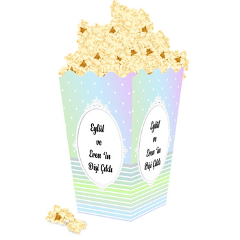 İkizler Temalı Diş Buğdayı Popcorn Kutusu