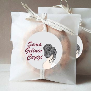 İnci Taçlı Gelin Temalı Sticker