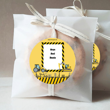 İş Makineleri Temalı Sticker