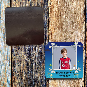 İskelet Temalı Doğum Günü Magnet