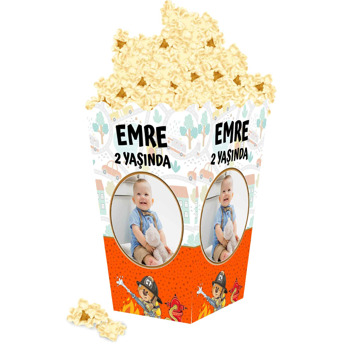 İtfaiyeci Ayıcık Temalı Popcorn Kutusu