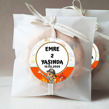 İtfaiyeci Ayıcık Temalı Sticker