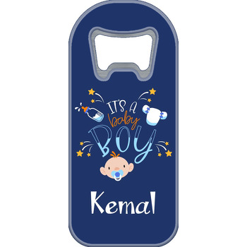 Its a Boy Lacivert Fon Temalı Uzun Magnet Açacak