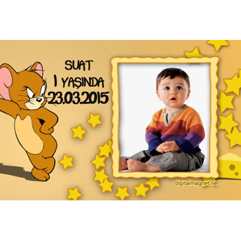 Jerry Temalı Plastik Magnet