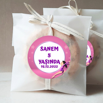 Jimnastik Temalı Sticker