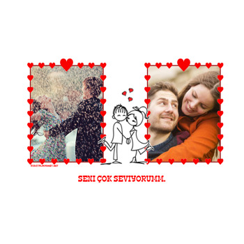 Kalp Çerçeveli Magnet