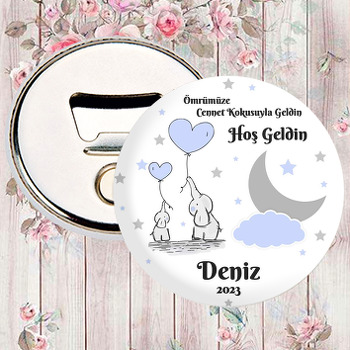 Kalpli Filler Mavi Yıldızlar Temalı Magnet Açacak