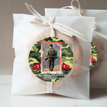 Kamuflaj Türk Bayrağı Temalı Sticker