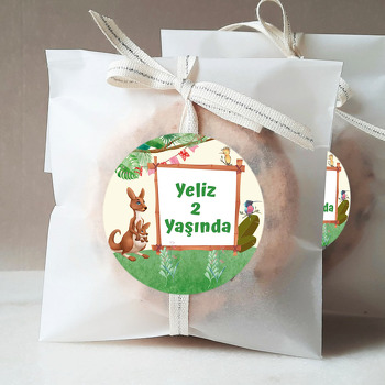 Kanguru Temalı Sticker