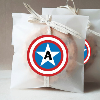 Kaptan Amerika Kalkan Temalı Sticker