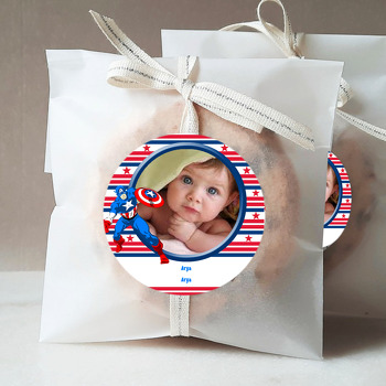 Kaptan Amerika Temalı Resimli Sticker
