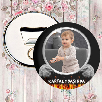 Kara Kartal Temalı Magnet Açacak