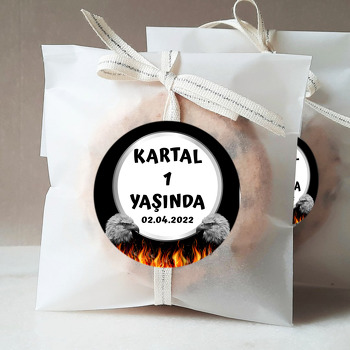 Kara Kartal Temalı Sticker