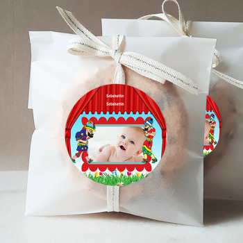 Karagöz ve Hacivat Temalı Resimli Sticker