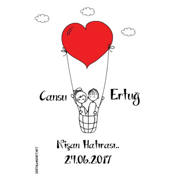 Karikatürlü Nişan Magnet