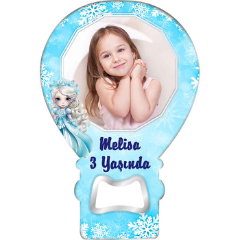 Karlar Kraliçesi Elsa Mavi Temalı Balon Magnet Açacak