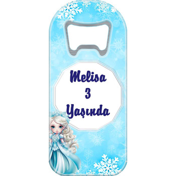 Karlar Kraliçesi Elsa Mavi Temalı Uzun Magnet Açacak