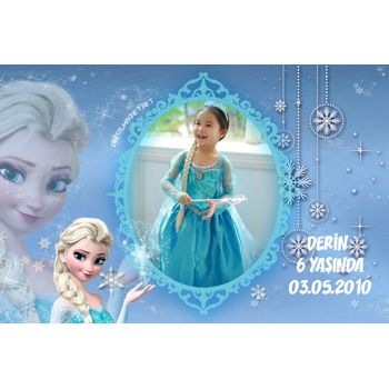 Karlar Kraliçesi Elsa Temalı Magnet