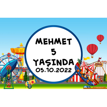 Karnaval Temalı Doğum Günü Afiş