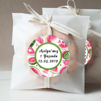 Karpuz Temalı Doğum Günü Sticker