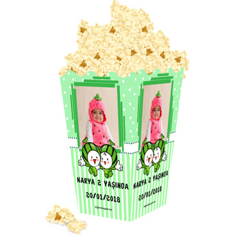 Karpuz Temalı Popcorn Kutusu