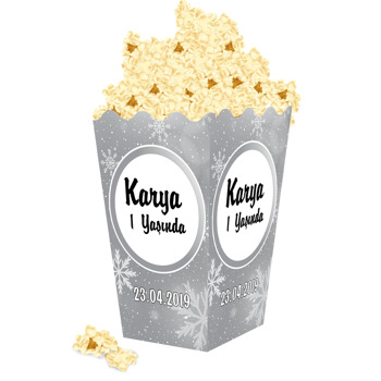 Kartanesi Yazılı Temalı Popcorn Kutusu