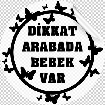 Kelebek Temalı Araç Sticker