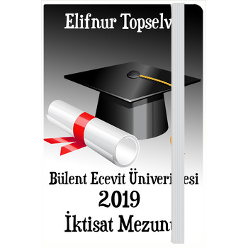 Kep Diploma Mezuniyet Temalı Kişiye Anı Özel Defter