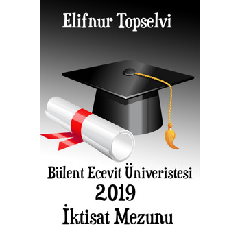 Kep Diploma Mezuniyet Temalı Plastik Magnet