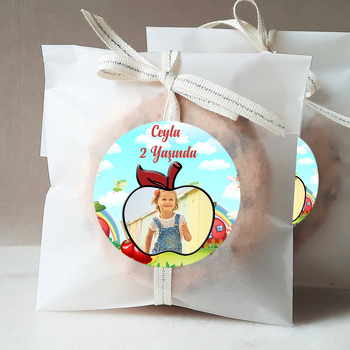 Kiraz Çerçeveli Temalı Resimli Sticker