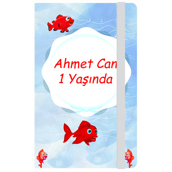 Kırmızı Balık Temalı Doğum Günü Anı Defteri