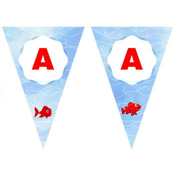 Kırmızı Balık Temalı Parti Banner